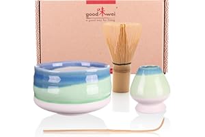 Goodwei Japanisches Matcha Komplett-Set mit hochwertiger Teeschale (Sumi, 120)