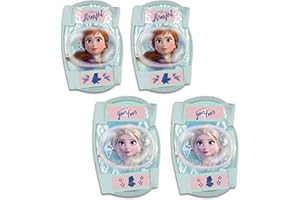 sarcia.eu Frozen Elsa y Anna protectores infantiles para rodillas y codos, niñas (Menta)