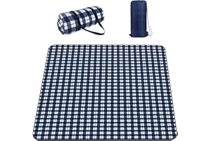 HALOVIE Coperta da Picnic Impermeabile Grande Tappetino Pieghevole 200 x 200 CM Coperta da Spiaggia con Borsa Portaoggetti Tappetino per Campeggio Spiaggia Giardino Escursionismo Sport Viaggi