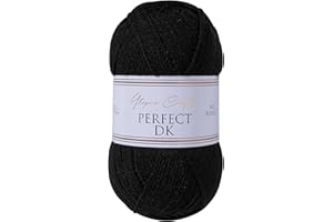 Utopia Crafts DK Double Knitting Yarn 100g (Black)