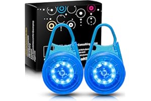 ‎TAXIMI Taximi LED Blinklicht USB Aufladbar - 6 Modi Kinder Schulranzen Sicherheitslicht/wasserdichte Rucksack Reflektoren Sicherheit Licht für Joggen Nachtpirscher Kleidung Hunde Bergsteiger 2er