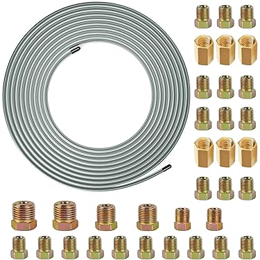 10 Stks Remleiding Connector, Messing Remleiding Compressie Fitting Unions, 4.75mm Diameter, Perfect Voor Remleiding Reparatie