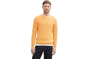 TOM TAILOR Herren Basic Strickpullover aus Baumwolle