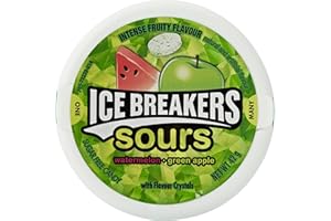 ICEBREAKER Ice Breakers Sours, Sugar Free Mints, Watermelon and Green Apple, 42 g