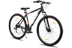 HILAND 29 pollici mountain bike, telaio in alluminio MTB a 21 velocità con freno a disco forcella sospesa, mountain bike da uomo