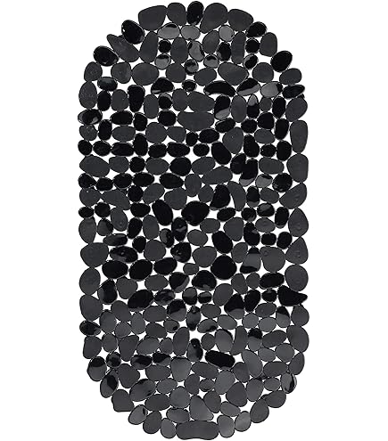 Gedy G-River Antislip douchemat met zuignappen, afmetingen: 54 x 54 cm, badmat van kunsthars, grijs oppervlak, design R&S, gemaakt in Italië, machinewasbaar, 2 jaar garantie