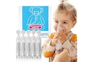 NAVEH PHARMA RSV Gentle Respiratory Relief: Baby-Friendly 3% Hypertonic Saline Solution for Nebulizer | Soothing Inhalation for Little Ones | 25 Vials x 5ml | Easy Clearing of Tiny Lungs & Congestion
