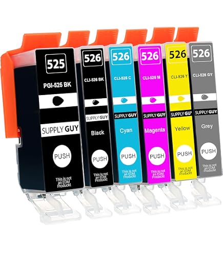 Starlet24 20x 525xl 526xl Cartucce Compatibili per Canon PGI-525 CLI Starlet24 20x 525xl 526xl Cartucce Compatibili per Canon PGI-525 CLI