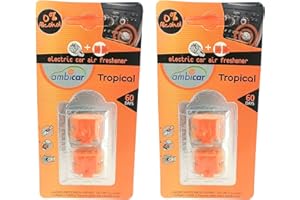 KEEP YOUR ESSENCE AMBICAR - Pack 2 Recambios o Recargas Aromáticas para Ambientador de Coche. No incluye Difusor Eléctrico. Esencias Naturales 0% Alcohol. (Melocotón)