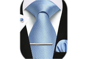 Enlision Cravates Hommes Paisley 9CM Cravate et Pinces à Cravate et Boutons de Manchette et Carre de Poche Emsemble