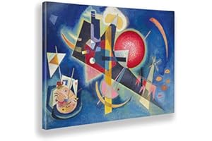 Giallobus - Quadro - Vassily Kandinsky - In blu - Tela canvas - 100x70 - Pronto da appendere - Quadri moderni per la casa