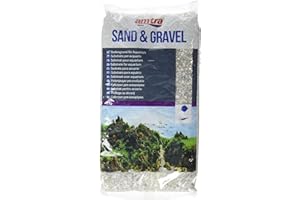 CROCI AMTRA GRAVEL NOA - Natural aquarium gravel, decorative floor, white coarse grains size 2-5 mm, size 2KG