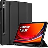 EasyAcc Custodia Cover Compatibile con Samsung Galaxy Tab S9 FE/S9 2023 11 Pollici con Cover Leggero Supporto in Pelle PU Cas