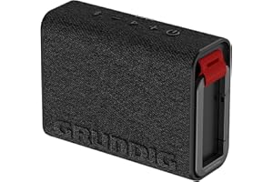 Grundig GBT Jam 2 Schwarz Bluetooth Lautsprecher, 4.3 W RMS, Bluetooth 5.3, bis zu 30, Reichweite, bis zu 30 Std. Akkulaufz., Powerbank- & Freisprechfunktion, staub- und wassergeschützt IP67, Schwarz