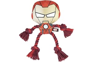 CERDÁ LIFE'S LITTLE MOMENTS Cerdá - For Fan Pets | Cuerda Dental Peluche de Iron Man - Licencia Oficial de Marvel®