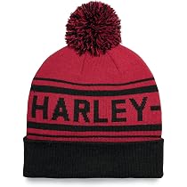 Bonnet Harley-Davidson Noir Avec Pompon - Réf 97656-24VM - Taille Unique - Neuf Avec étiquettes