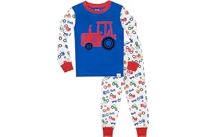 Harry Bear - Ensemble De Pyjamas Bien Ajusté - Grande Roue Tracteurs - Garçon