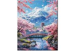 Gutluz Malen nach Zahlen Erwachsene Landschaft - paint by numbers adult blume - cheerful painting Kits Meer - Malen Nach Zahlen Erwachsene Leinwand Pinsel - (CD155)