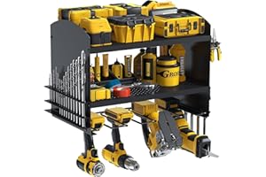 Bomclap Organizzatore per Utensili Elettrici Trapano Elettrico, Aufbewahrung per Trapano a Percussione, 4 Scomparti, Heavy Duty, Aufbewahrungsregal Elettrico per Trapano, Organizzazione per Cacciavite