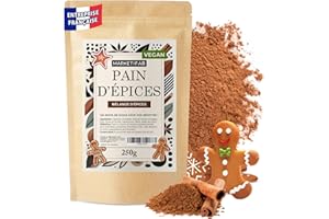 MARKETIFAR Épices Pain d'Épices - 250g Mélange Pain d'Épices de Haute Qualité et 100% Naturel - Idéal pour Biscuits et Autres Délices Sucrés de Noël! Parfait mélande de poudre - Sachet Refermable