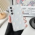 ZTOFERA Case for Samsung Galaxy A35 5G, Transparent Clear Soft TPU Case with Daisy Pattern, Ultra Slim Anti-scratch Silicone Gel Protective Bumper Cover for Samsung A35 - Daisy