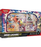 Pokémon: collection avec figurine Mega Lucario-ex de (une carte promotionnelle holographique, une carte promotionnelle géante, cinq enveloppes d'expansion et une figurine Mega Lucario