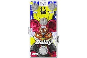 AZOR Digital Delay Chitarra Effetto Pedale Mouse Vintage Tones Delay Pedale per Chitarra Elettrica AP508