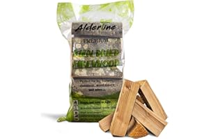 Alderline Kiln Dried Firewood Logs for Fireplace, Firepit, Chiminea, Campfires, Pizza Ovens and More, 25cm 22L Bag
