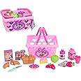 MINNIE Disney Junior Bow-Tique Bowtastic Shopping Basket Set with Pretend Food and Accessories, Pretend Play, Kids Toys for Ages 3 Up by Just Play