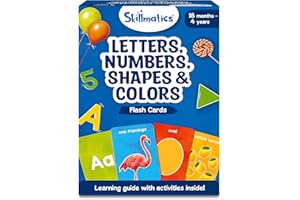 Skillmatics Thick Flash Cards for Toddlers - Letters, Numbers, Shapes & Colors, Learning Aids, Christmas Stocking Stuffers, Montessori Toys, Preschool Activities, Gifts for Kids Ages 1, 2, 3, 4 Years