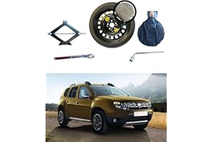 D'ANGELO 1988 Kit Ruotino di Scorta 16" compatibile con Dacia Duster con Cric, Chiave e Sacca