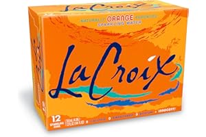 LA CROIX IHEX Water, Orange, 12-Ounce Cans (Pack of 12)