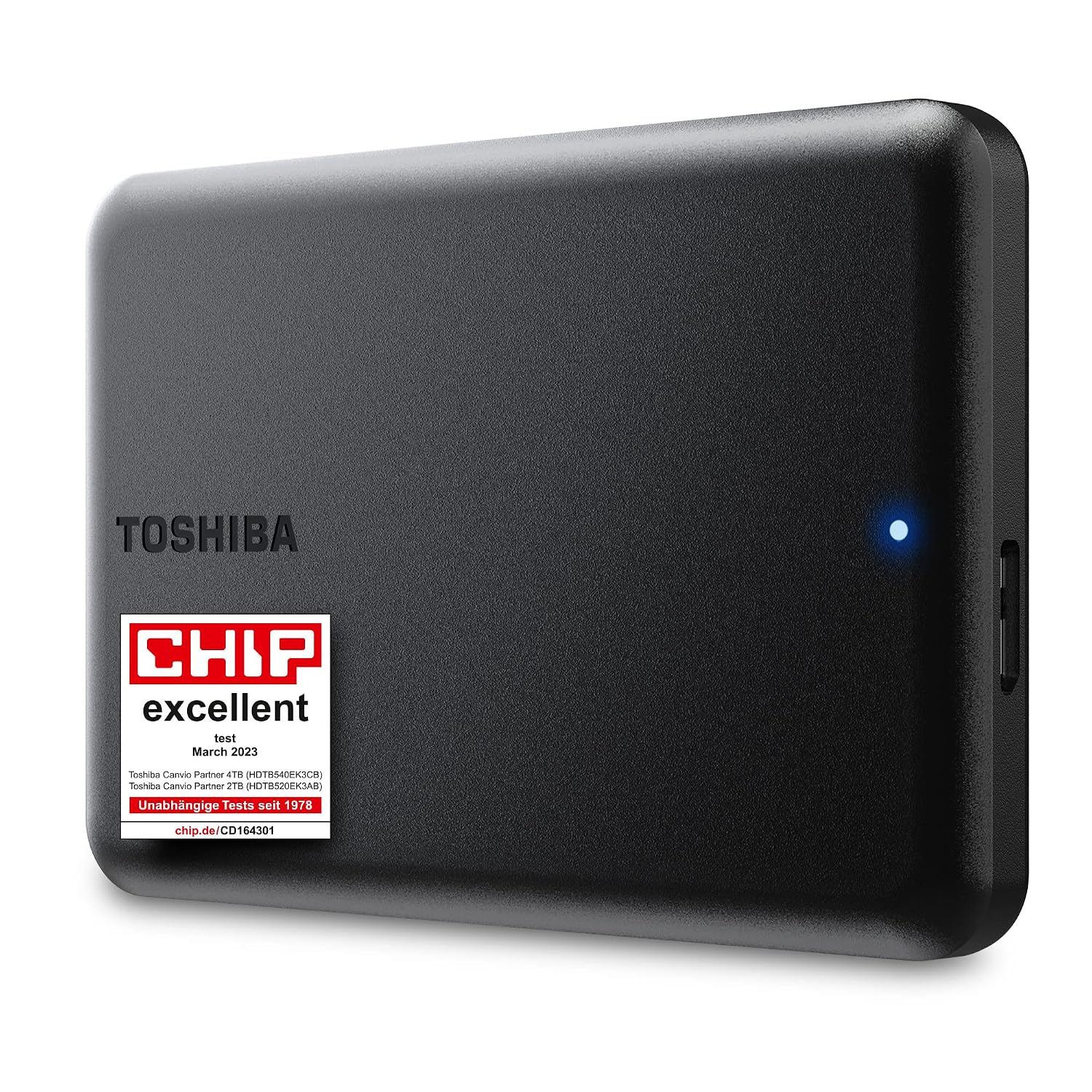 Toshiba Canvio Partner 2TB - Disco Duro Externo portátil de 2,5'', USB 3.2, Compatible con Mac y Windows. (HDTB520EK3AB)