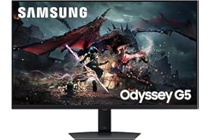 Samsung Ecran PC Odyssey G50D 32’’ 180Hz, 1ms, Dalle Fast IPS, Résolution QHD:2560x1440, Contraste 1000:1, AMD FreeSync, Auto Source Switch +, HDR400, Pied ajustable, DisplayPort, HDMI, LS32DG502EUXEN