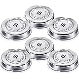 6 Packungen SH30 Ersatzkopf Rasier Ersatzköpfe Kompatibel mit Philips Elektrorasierer Serie 1000, 2000, 3000 Klick und Stil m