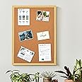 ART STREET Engineered Wood Cork Board, Notice Board | Lightweight Soft Board Combo with Thumb Push Pins & Sticky Notes | Bulletin Board, Notice Board for Home, Office & School (17x25 Inch)
