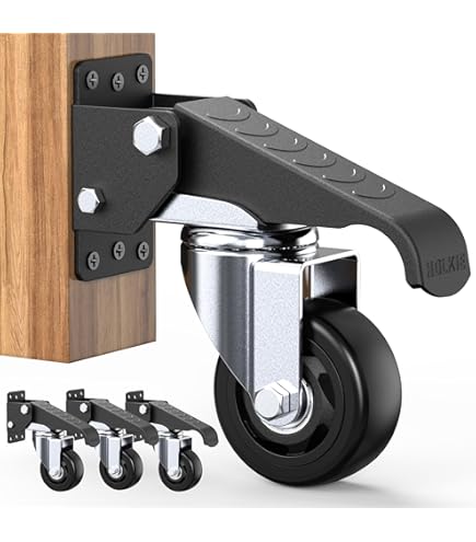 Roue - Roulette Design61 Lot De 4 Roulettes Fixes Pour Meuble