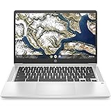 HP Chromebook 14a-na0004sl, Intel Celeron N4120, 4GB RAM LPDDR4, eMMC da 64GB, Display da 14" FHD, IPS, Antiriflesso, Scheda 