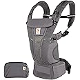 Ergobaby Omni Breeze Carrier for Newborns, from Birth to 20.4 kg, 4 Positions, SoftFlex Mesh, Ergonomic Baby Front-Inward and Back Carry Position, Graphite Grey