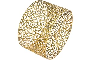 OSASY Abat-jour en métal doré, Abats-jour décoratif ajouré, 30 cm, pour lampe sur pied Suspension, Lampadaire