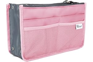 Periea Chelsy Handbag Organiser Insert (Pink, Small)