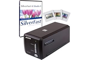 ‎PLUSTEK Plustek OpticFilm 8300i Ai - Digital Film- und Diascanner, Konvertiert 35mm Negativ und Dia, inkl. SilverFast Ai Studio 9 und Erweiterte IT8 Farbkalibrierung Targets(3 Dia)