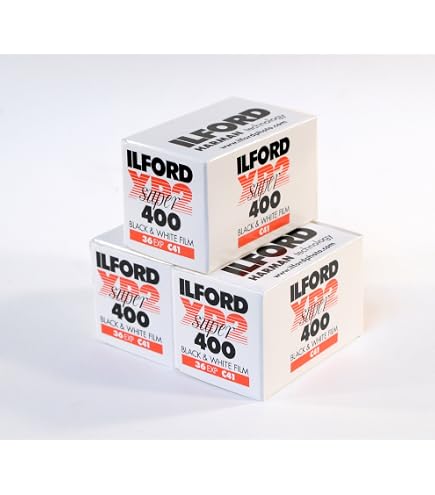 Film Noir Et Blanc Ilford HP5+ 400 ASA - Multipack 5 Rouleaux - 24 Expositions - Pour Photographie Argentique