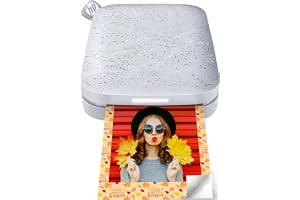 HP Sprocket 2x3" Sofortbilddrucker für Smartphones- Tragbarer, kabelloser Farbdrucker - Zi