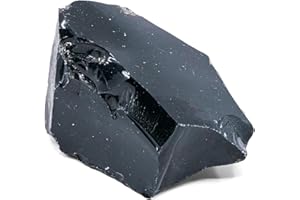 Mineral Est | Pierre Obsidienne noire brute qualité Extra | Taille : 5 à 7 cm | Améliore notre potentiel | Lithothérapie et chakras