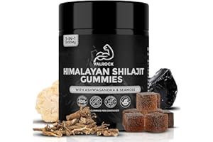 SOVEREIGN SUPPLEMENTS Shilajit Gummies 3000mg with Ashwagandha and Sea Moss, 85+ Trace Minerals, Rich in Fulvic Acid, for Energy & Immune, Authentic Cola Flavor, Sugar-Free, Vegan