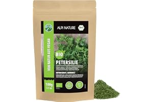Alpi Nature Torkad Persilja BIO 100g, Torkade och Smulade Persiljeblad, Ekologisk Persiljekrydda