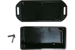 HAMMOND MANUFACTURING Hammond Electronics 1551KFLBK Euro-Gehaeuse 80 x 40 x 20 ABS Schwarz, 3 Stück