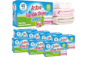 SOL Lot de 280 feuilles parfumées pour sèche-linge | Pour des vêtements frais parfumés, doux et infroissables | Draps de sèche-linge parfumés pour linge et nettoyage à sec pour sèche-linge