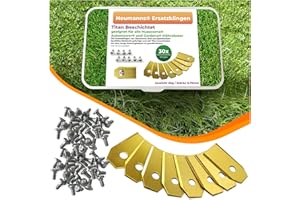 SIOCO 30 Titan Rasenmäher Messer für Gardena Mähroboter und Automower/Zubehör für Rasenroboter